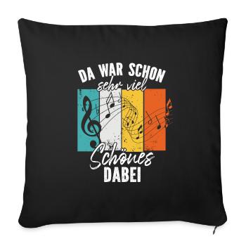 Chorleiter Dirigent Musiklehrer Musiker Retro Note - Sofakissenbezug 45 x 45 cm - Schwarz - Vorne