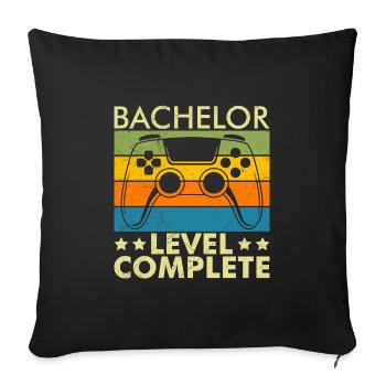 Bachelor Abschluss Complete Bachelor 2022 - Sofakissenbezug 45 x 45 cm - Schwarz - Vorne