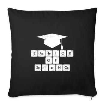 Baccalauréat ès sciences Baccalauréat baccalauréat - Housse de coussin décorative 45 x 45 cm - noir - Devant