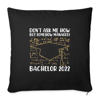 D’une manière ou d’une autre fait Bachelor 2022 Bachelor - Housse de coussin décorative 45 x 45 cm - noir - Devant