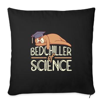 Bedchiller of Science Baccalauréat Baccalauréat - Housse de coussin décorative 45 x 45 cm - noir - Devant