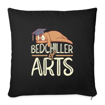Bedchiller of Arts Baccalauréat Baccalauréat - Housse de coussin décorative 45 x 45 cm - noir - Devant
