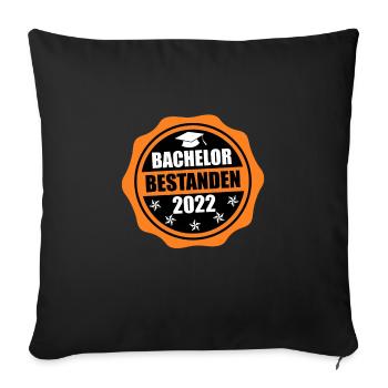 Bachelor 2022 Bachelorabschluss Bachelor - Sofakissenbezug 45 x 45 cm - Schwarz - Vorne