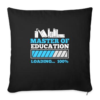 Master of Education Master's Degree 2022 - Sofa pillowcase 17,3'' x 17,3'' (45 x 45 cm) - black - Front