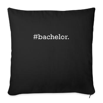 Bachelor's Degree Bachelor 2022 Bachelor - Sofa pillowcase 17,3'' x 17,3'' (45 x 45 cm) - black - Front