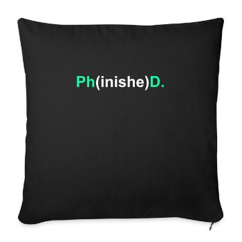Doctorate 2022 Doctor - Sofa pillowcase 17,3'' x 17,3'' (45 x 45 cm) - black - Front
