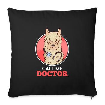 Doctorat 2022 Thèse de doctorat Dissertation Docteur - Housse de coussin décorative 45 x 45 cm - noir - Devant