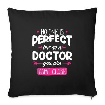 Disputation 2022 Doctorat - Housse de coussin décorative 45 x 45 cm - noir - Devant