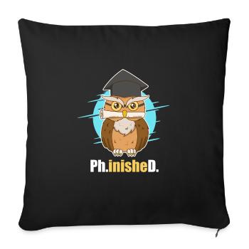Disputation Doctor 2022 Doctorat - Housse de coussin décorative 45 x 45 cm - noir - Devant