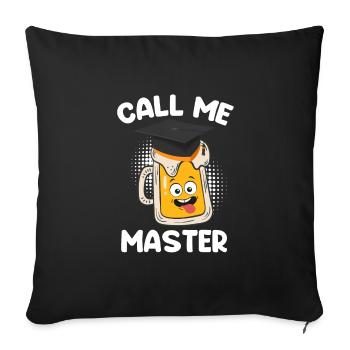 Master's Degree Master 2022 Master - Sofa pillowcase 17,3'' x 17,3'' (45 x 45 cm) - black - Front