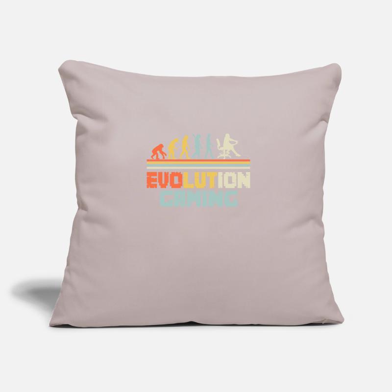 Devis de jeu Evolution Conception de jeu Housse de coussin décorative 45 x 45 cm