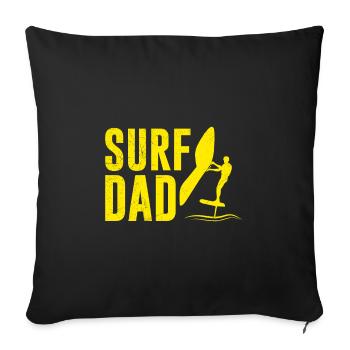 Surf Dad Wing Surf Wing Foil - Sofakissenbezug 45 x 45 cm - Schwarz - Vorne