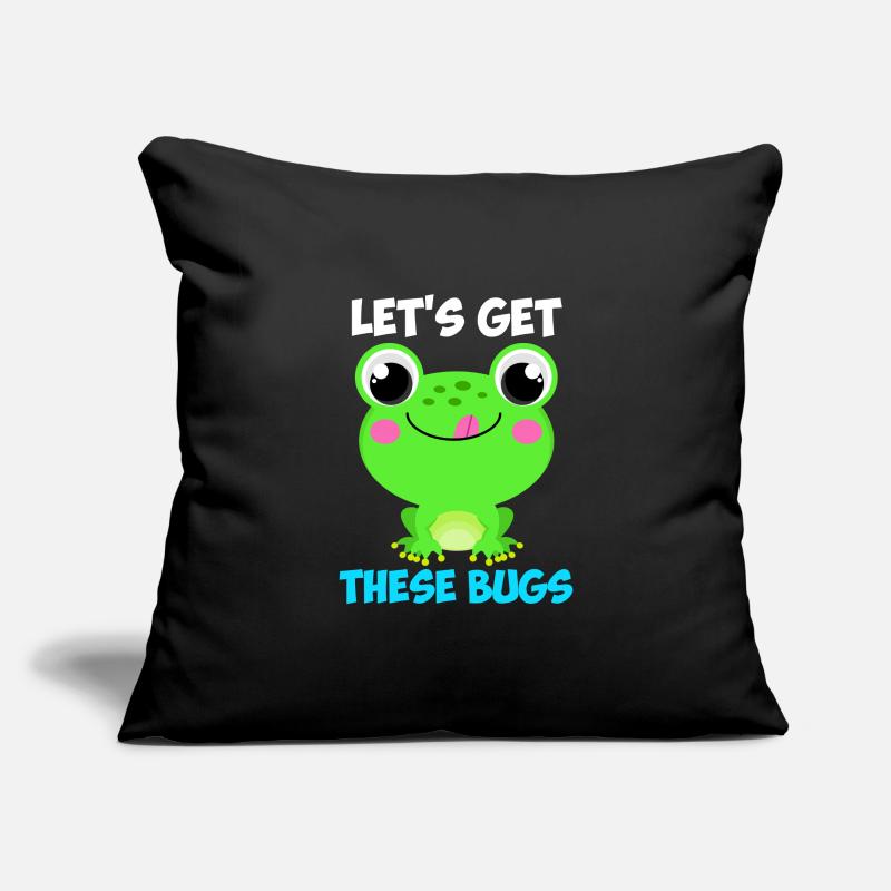 Obtenons ces Bugs Frog Programmer Housse de coussin décorative 45 x 45 cm