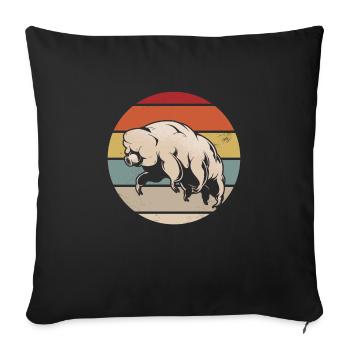 Tardigrade - Housse de coussin décorative 45 x 45 cm - noir - Devant