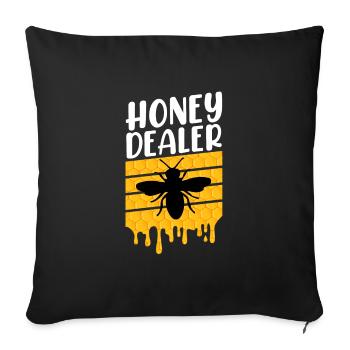 Honey Dealer Bees Beekeeper Beekeeping - Sofakissenbezug 45 x 45 cm - Schwarz - Vorne