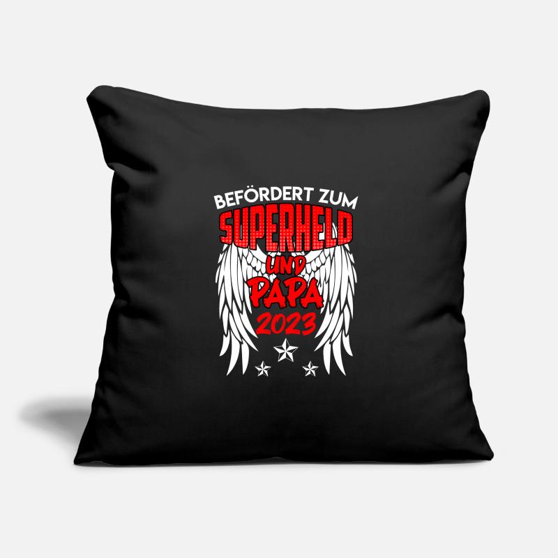 Superheld und Papa 2023 werdender Papa Sofakissenbezug 45 x 45 cm
