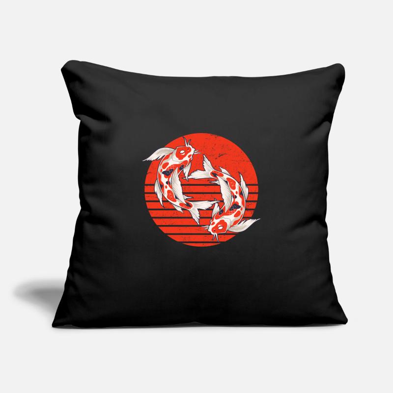 Koi Karpfen Koi Teich Sofakissenbezug 45 x 45 cm