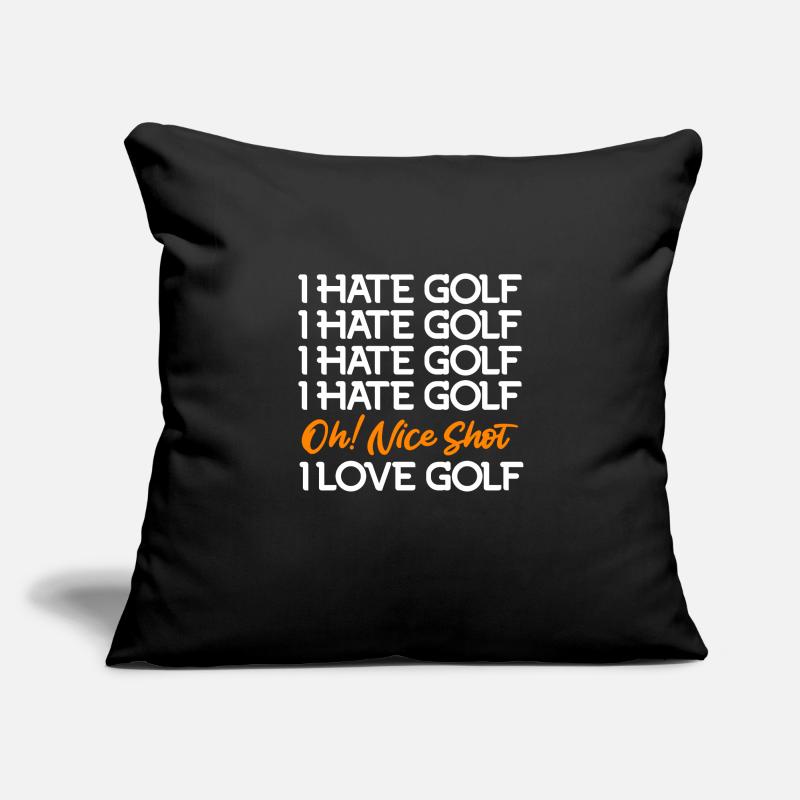 Golf Love and Golf Hate Golfer Golfer Sofa pillowcase 17,3'' x 17,3'' (45 x 45 cm)