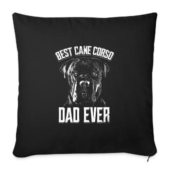 Cane Corso Chien - Housse de coussin décorative 45 x 45 cm - noir - Devant