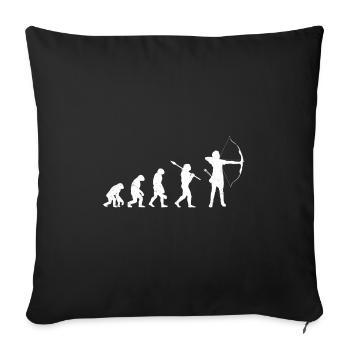 Archer Development Monkey Archer - Sofa pillowcase 17,3'' x 17,3'' (45 x 45 cm) - black - Front