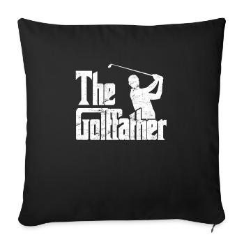 The Golffather Golfspieler Golfer - Sofa pillowcase 17,3'' x 17,3'' (45 x 45 cm) - black - Front