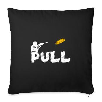 Pull Tontaubenschießen - Sofakissenbezug 45 x 45 cm - Schwarz - Vorne