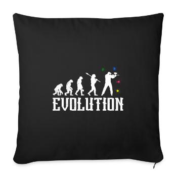 Paintballer Evolution Paintball - Sofa pillowcase 17,3'' x 17,3'' (45 x 45 cm) - black - Front