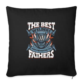 Welder MetalWorker - Sofa pillowcase 17,3'' x 17,3'' (45 x 45 cm) - black - Front