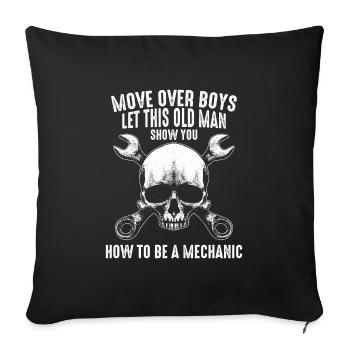 Mechanic Screwdriver Workshop - Sofa pillowcase 17,3'' x 17,3'' (45 x 45 cm) - black - Front