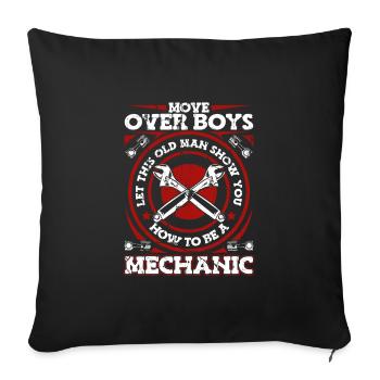 Mechanic Screwdriver Workshop - Sofa pillowcase 17,3'' x 17,3'' (45 x 45 cm) - black - Front