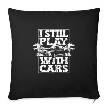 Mechanic Screwdriver Workshop - Sofa pillowcase 17,3'' x 17,3'' (45 x 45 cm) - black - Front