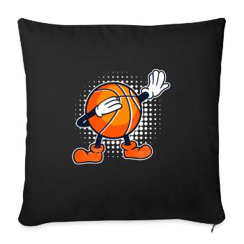 Dabbing Basketball Kids Basketball Player - Sofa pillowcase 17,3'' x 17,3'' (45 x 45 cm) - black - Front