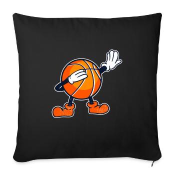 Dabbing Basketball Kids Basketball Player - Sofa pillowcase 17,3'' x 17,3'' (45 x 45 cm) - black - Front