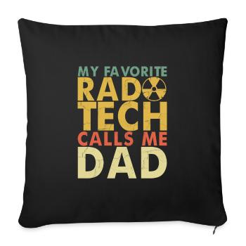 Radiology Xray Rad Tech Pharmacy Tech Phlebotomist - Sofa pillowcase 17,3'' x 17,3'' (45 x 45 cm) - black - Front
