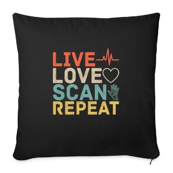 Radiology Xray Rad Tech Pharmacy Tech Phlebotomist - Sofa pillowcase 17,3'' x 17,3'' (45 x 45 cm) - black - Front