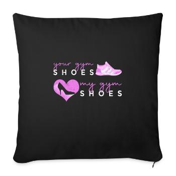 Ballet Ballerina Pole Dancer Line Dance Tap Dance - Sofakissenbezug 45 x 45 cm - Schwarz - Vorne