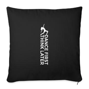 Ballet Ballerine Pole Dancer Line Dance Tap Dance - Housse de coussin décorative 45 x 45 cm - noir - Devant