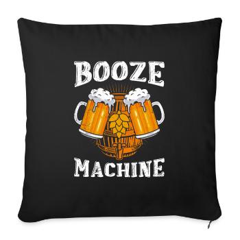 Sauf Automat Biertrinker Bier - Sofakissenbezug 45 x 45 cm - Schwarz - Vorne