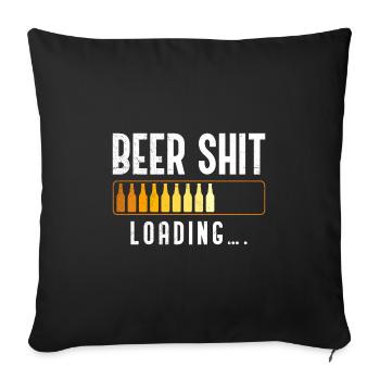Bierschiss loading Festival Bier Mallorca Bier - Sofakissenbezug 45 x 45 cm - Schwarz - Vorne