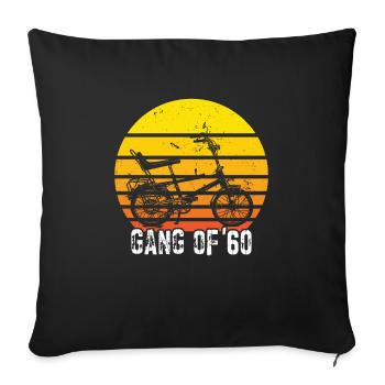 Bonanzarad Bonanza Bike Hipster Birthday 1960 - Sofa pillowcase 17,3'' x 17,3'' (45 x 45 cm) - black - Front