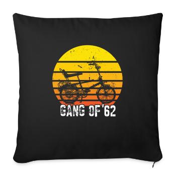 Bonanzarad Bonanza Bike Hipster Birthday 1962 - Sofa pillowcase 17,3'' x 17,3'' (45 x 45 cm) - black - Front