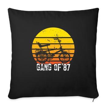 Bonanzarad Bonanza Bike Hipster Birthday 1980 - Sofa pillowcase 17,3'' x 17,3'' (45 x 45 cm) - black - Front