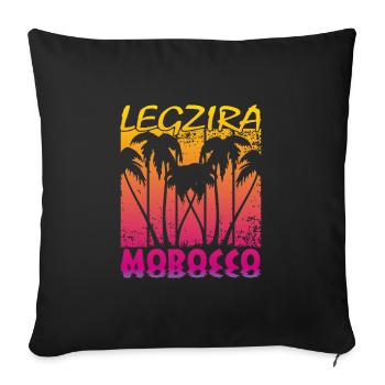 Legzira Morocco - Sofakissenbezug 45 x 45 cm - Schwarz - Vorne