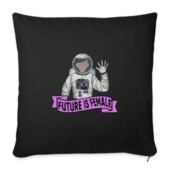 Feminist Feminism Women Empowerment Gender Girls - Sofa pillowcase 17,3'' x 17,3'' (45 x 45 cm) - black - Front