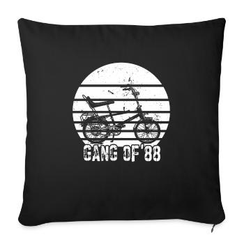 Bonanzarad Bonanza Bike Hipster Birthday 1988 - Sofa pillowcase 17,3'' x 17,3'' (45 x 45 cm) - black - Front