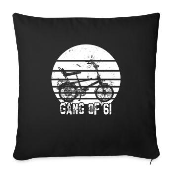 Bonanzarad Bonanza Bike Hipster Birthday 1961 - Sofa pillowcase 17,3'' x 17,3'' (45 x 45 cm) - black - Front
