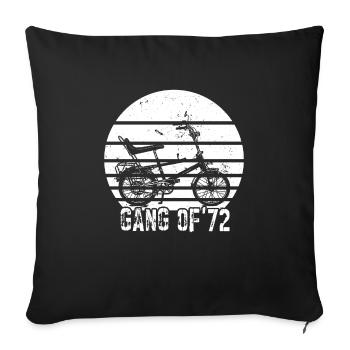 Bonanzarad Bonanza Bike Hipster Birthday 1972 - Sofa pillowcase 17,3'' x 17,3'' (45 x 45 cm) - black - Front