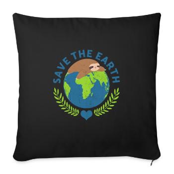 Save The Earth Animal Rescue Animal Rights - Sofakissenbezug 45 x 45 cm - Schwarz - Vorne