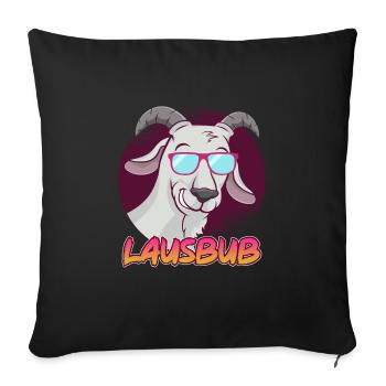 Lausbub - Sofakissenbezug 45 x 45 cm - Schwarz - Vorne