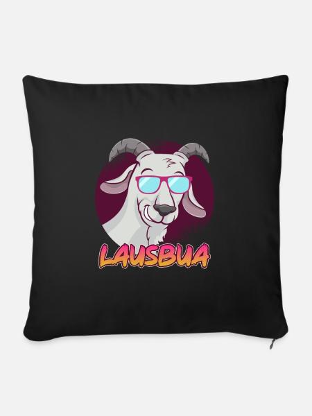 Lausbub - Sofakissenbezug 45 x 45 cm - Schwarz